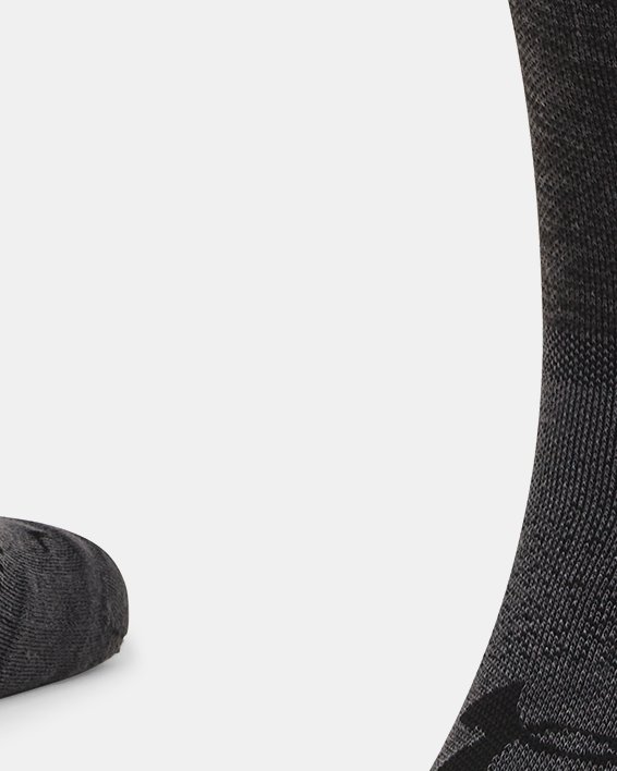 Unisex UA ArmourDry™ Run Crew Socks in Black image number 0