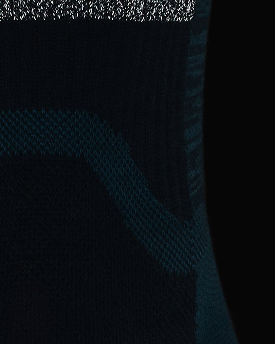 Unisex UA ArmourDry™ Run Crew Socks, Blue, pdpMainDesktop image number 2