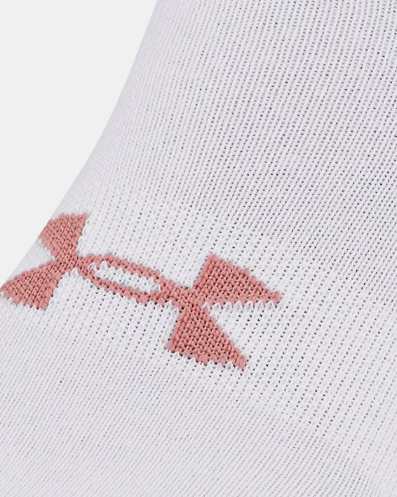 Unisex UA Essential No Show 3-Pack Socks, Pink, pdpMainDesktop image number 0