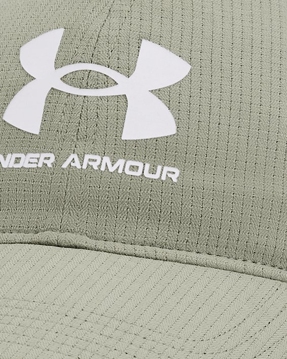 Men's UA Iso-Chill ArmourVent™ Adjustable Hat, Green, pdpMainDesktop image number 0