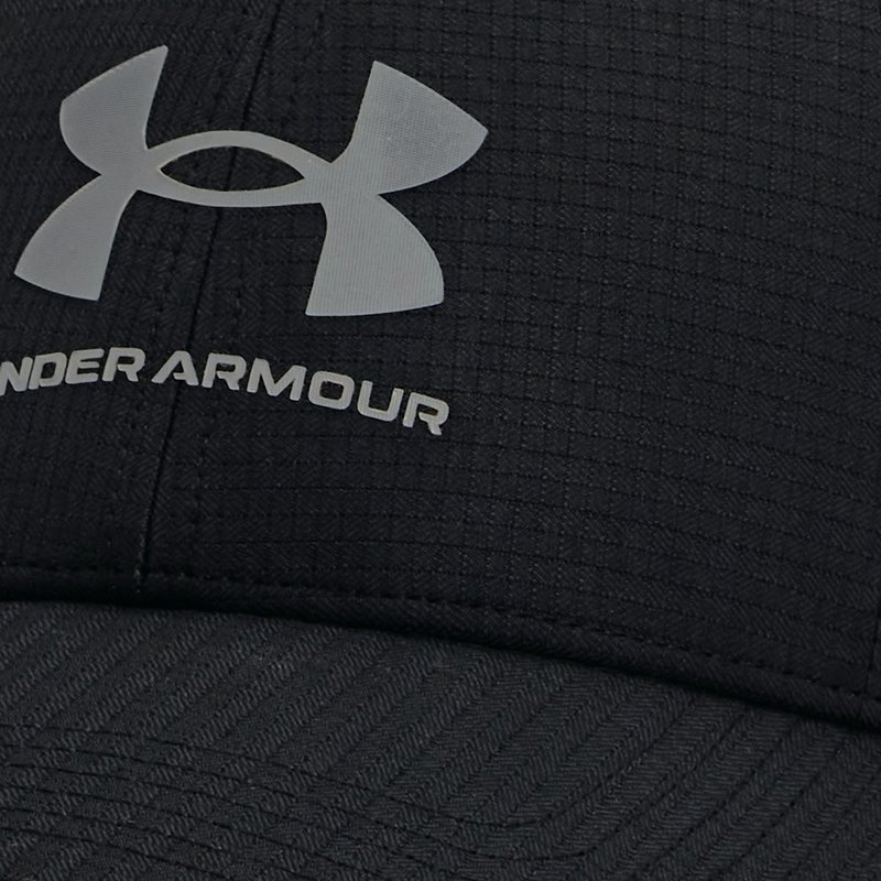 Men's Under Armour Iso-Chill ArmourVent™ Stretch Hat Black / Pitch Gray M/L