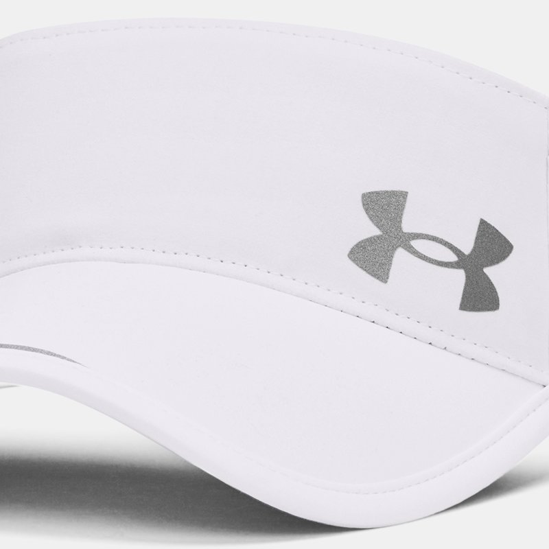 Women's Under Armour Iso-Chill Launch Run Visor White / White / Reflective One Size