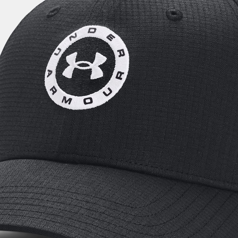 Men's  Under Armour  Jordan Spieth Tour Adjustable Hat Black / White / White OSFM