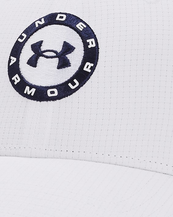 Men's UA Jordan Spieth Tour Adjustable Hat, White, pdpMainDesktop image number 0