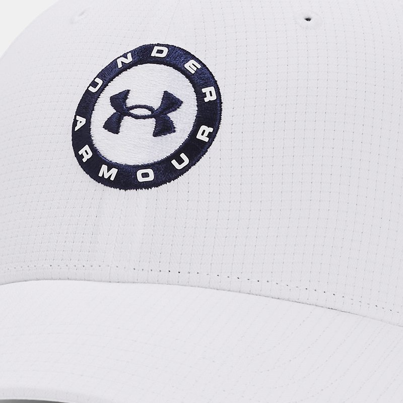 Men's Under Armour Jordan Spieth Tour Adjustable Hat White / Midnight Navy One Size