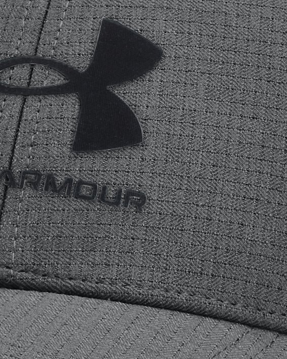 Boys' UA ArmourVent™ Stretch Hat, Gray, pdpMainDesktop image number 0