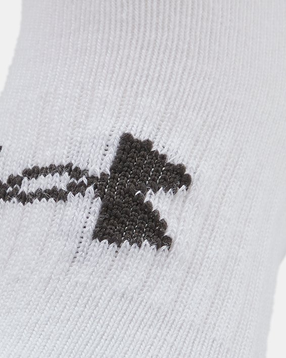 Unisex UA Core Low Cut 3-Pack Socks in White image number 6