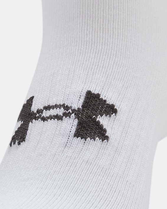Unisex UA Core Low Cut 3-Pack Socks in White image number 4