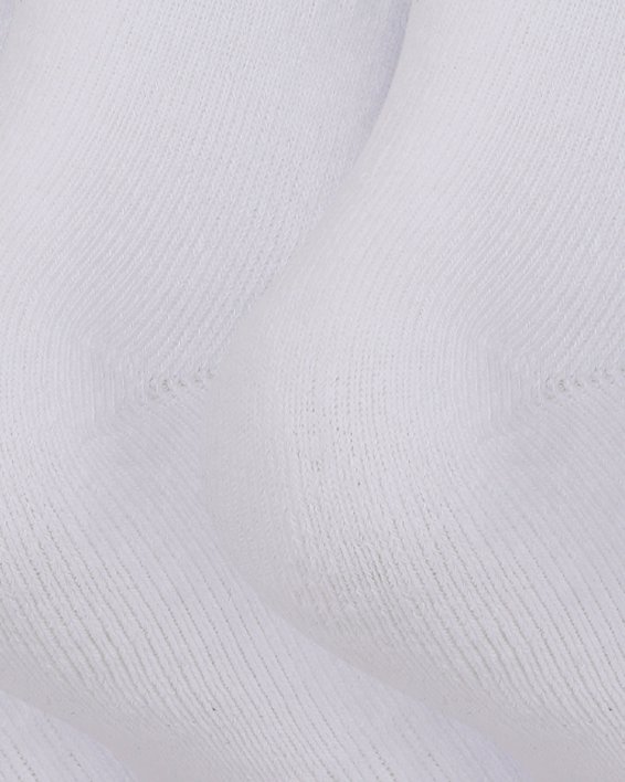 Unisex UA Core Low Cut 3-Pack Socks in White image number 3