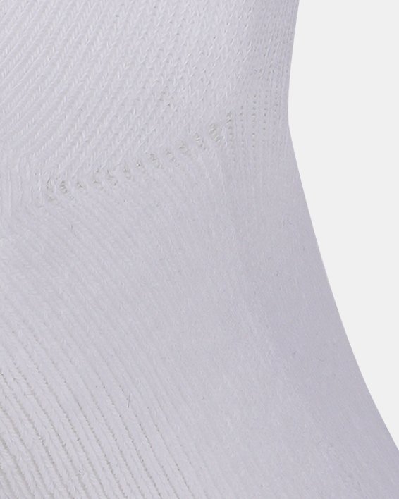 Unisex UA Core Low Cut 3-Pack Socks in White image number 2