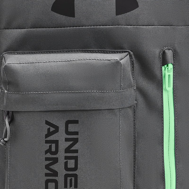 Unisex  Under Armour  Halftime Backpack Castlerock / Matrix Green / Black