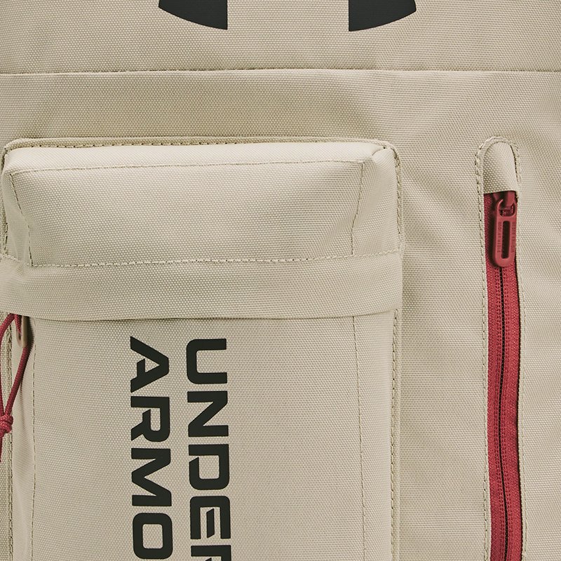 Unisex Under Armour Halftime Backpack Khaki Base / Sedona Red / Anthracite One Size