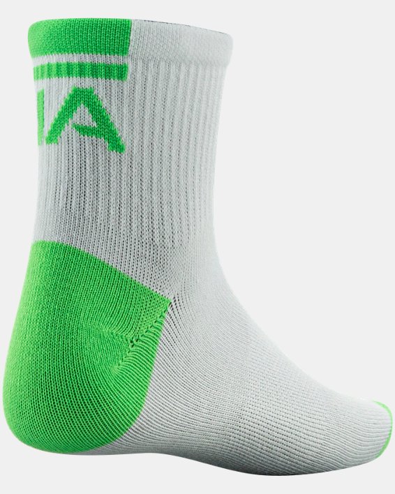 Boys' UA Essential Quarter 6-Pack Socks