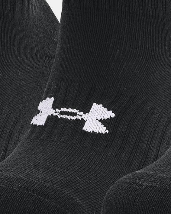 Lot de 3 paires de chaussettes invisibles UA Core unisexes, Black, pdpMainDesktop image number 0