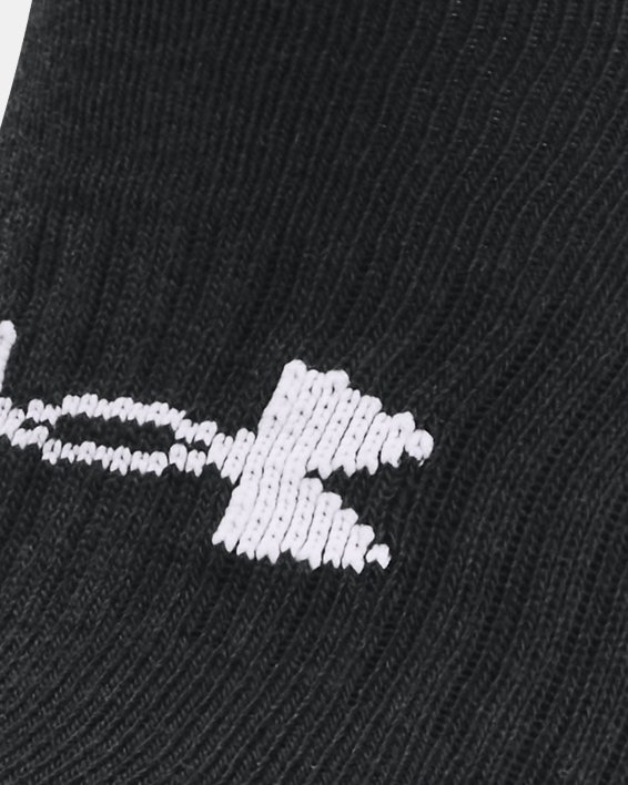 Unisex UA Core No Show 3-Pack Socks in Black image number 1