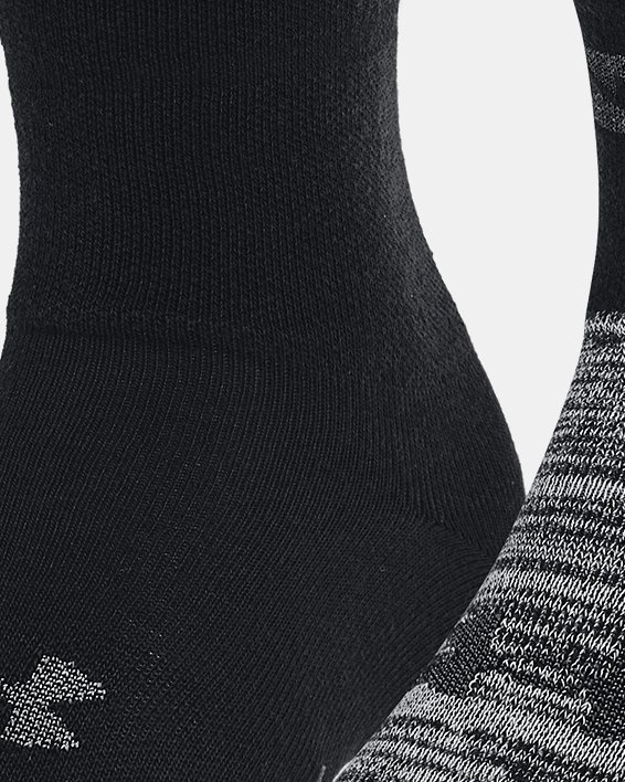 Lot de 2 paires de chaussettes hautes ou basses UA Essential unisexes, Black, pdpMainDesktop image number 0