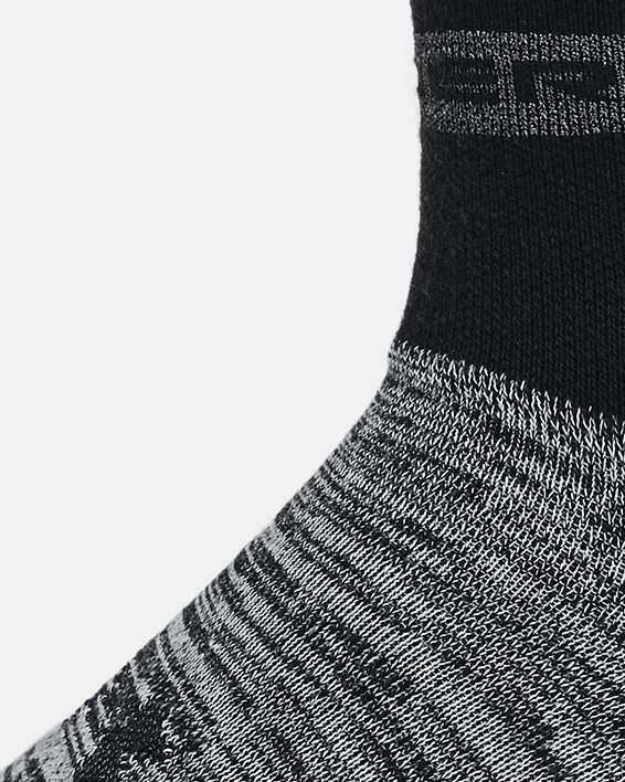 Lot de 2 paires de chaussettes hautes ou basses UA Essential unisexes, Black, pdpMainDesktop image number 4
