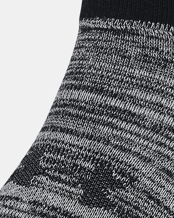 Lot de 2 paires de chaussettes hautes ou basses UA Essential unisexes, Black, pdpMainDesktop image number 2