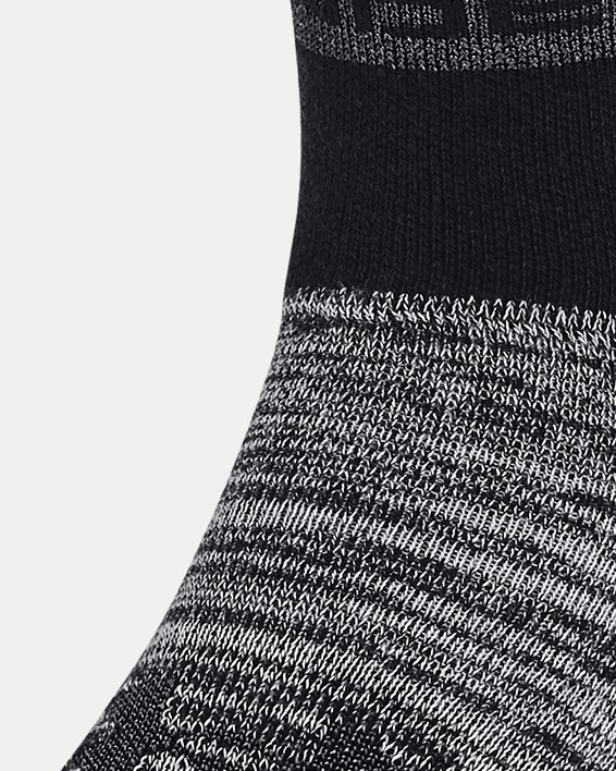 Lot de 2 paires de chaussettes hautes ou basses UA Essential unisexes, Black, pdpMainDesktop image number 1