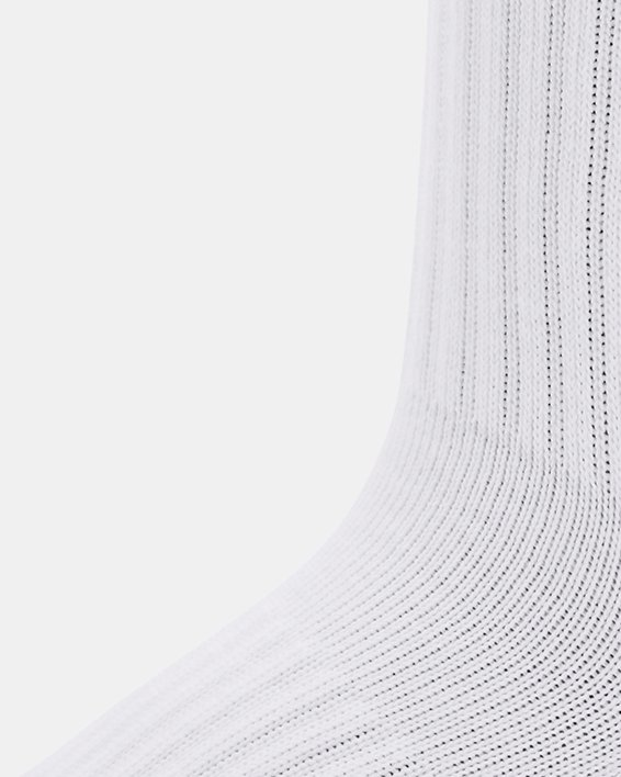 Kids' UA Core Crew Socks 3-Pack, White, pdpMainDesktop image number 3