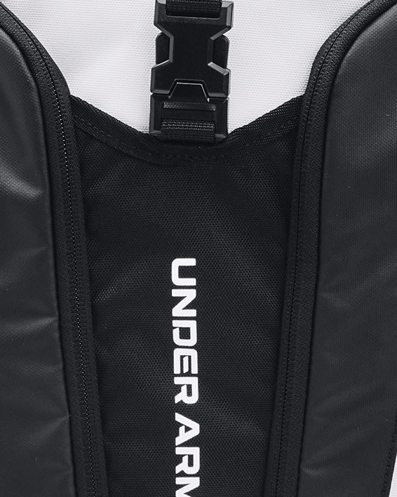 UA Hustle Pro Backpack, White, pdpMainDesktop image number 0