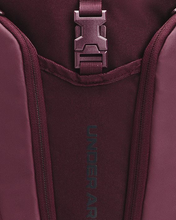 UA Hustle Pro Backpack in Maroon image number 0