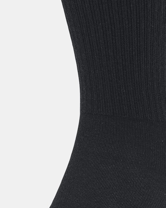 Under Armour Performance Tech Mid Socks 3 Pack - Mod Gray/White