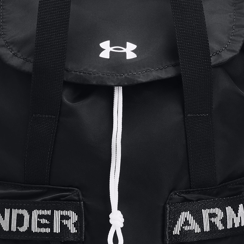 Women's  Under Armour  Favorite Backpack Black / Black / White OSFM
