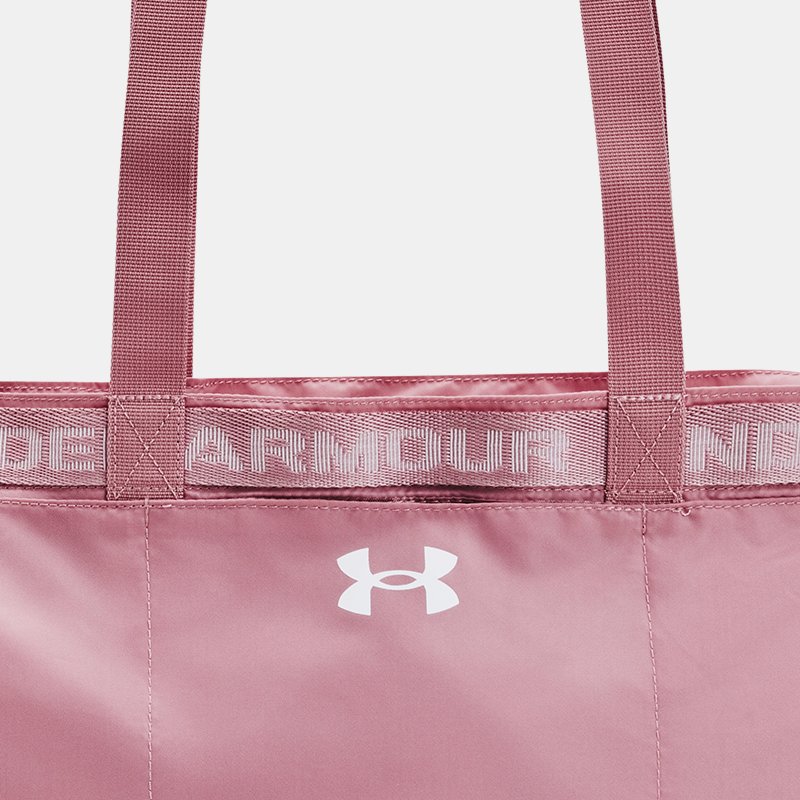 Image of Under Armour Women's Under Armour Favorite Tote Bag Pink Elixir / White OSFM