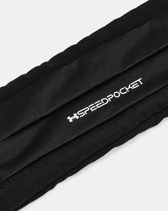 UA Flex Speedpocket Run Belt, Black, pdpMainDesktop image number 1