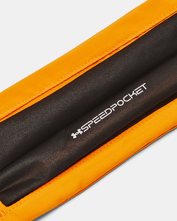 UA Flex Speedpocket Run Belt in Orange image number 1