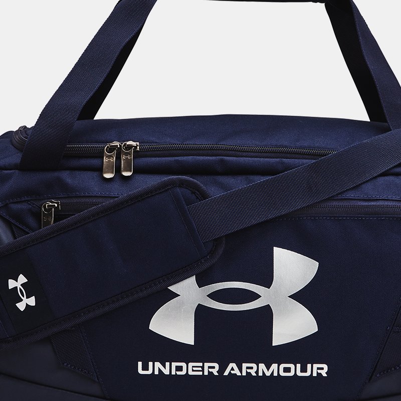 Image of Under Armour Under Armour Undeniable 5.0 Small Duffle Bag Midnight Navy / Midnight Navy / Metallic Silver OSFM