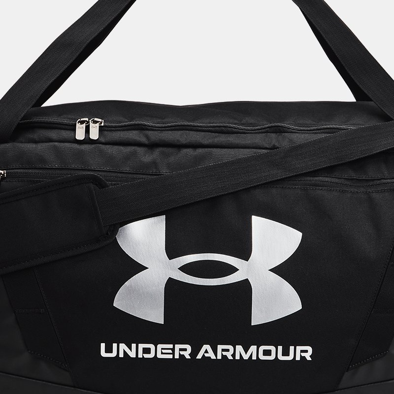 Image of Under Armour Under Armour Undeniable 5.0 Large Duffle Bag Black / Black / Metallic Silver OSFM