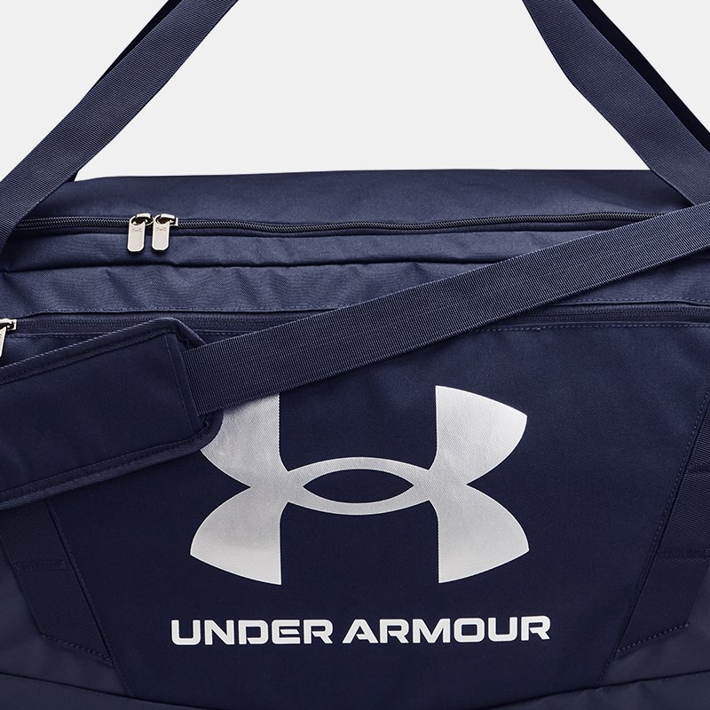 Image of Under Armour Under Armour Undeniable 5.0 Large Duffle Bag Midnight Navy / Midnight Navy / Metallic Silver OSFM