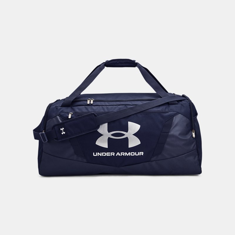 Image of Under Armour Under Armour Undeniable 5.0 Large Duffle Bag Midnight Navy / Midnight Navy / Metallic Silver OSFM