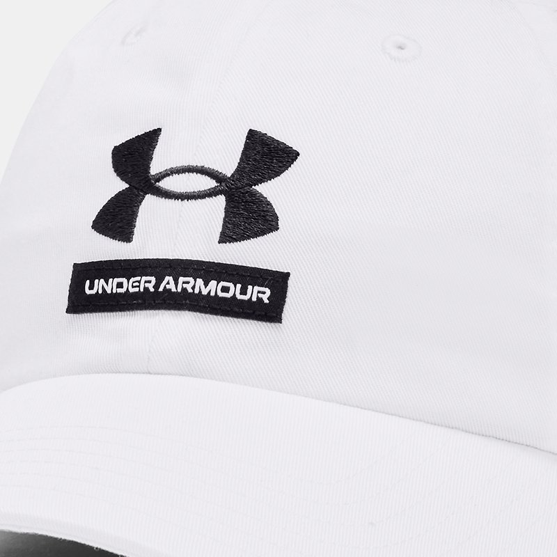 Men's Under Armour Branded Hat White / White / Black One Size