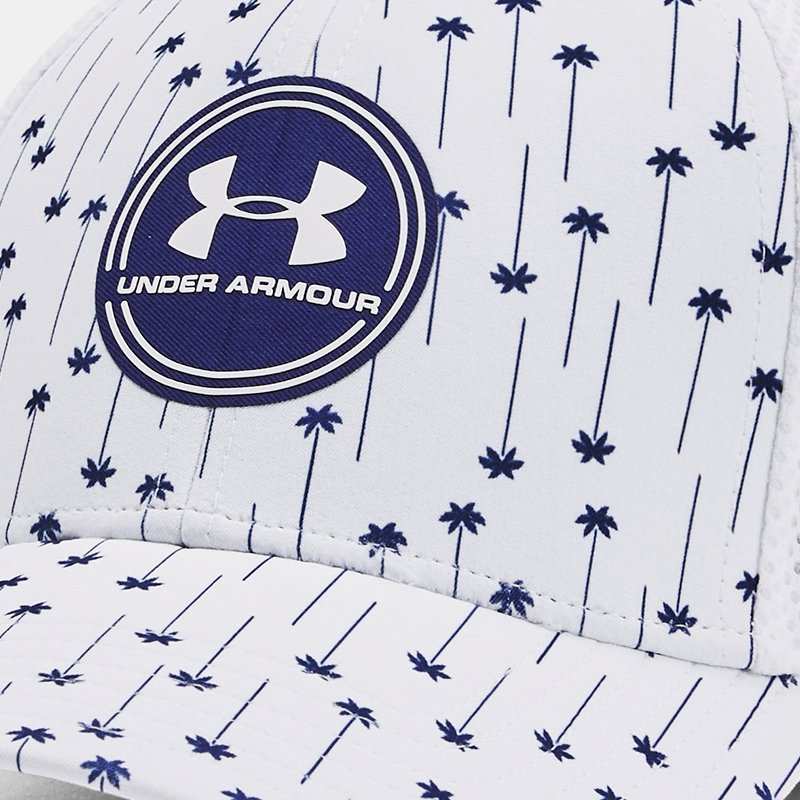 Image of Under Armour Men's Under Armour Iso-Chill Driver Mesh Cap White / Sonar Blue L/XL