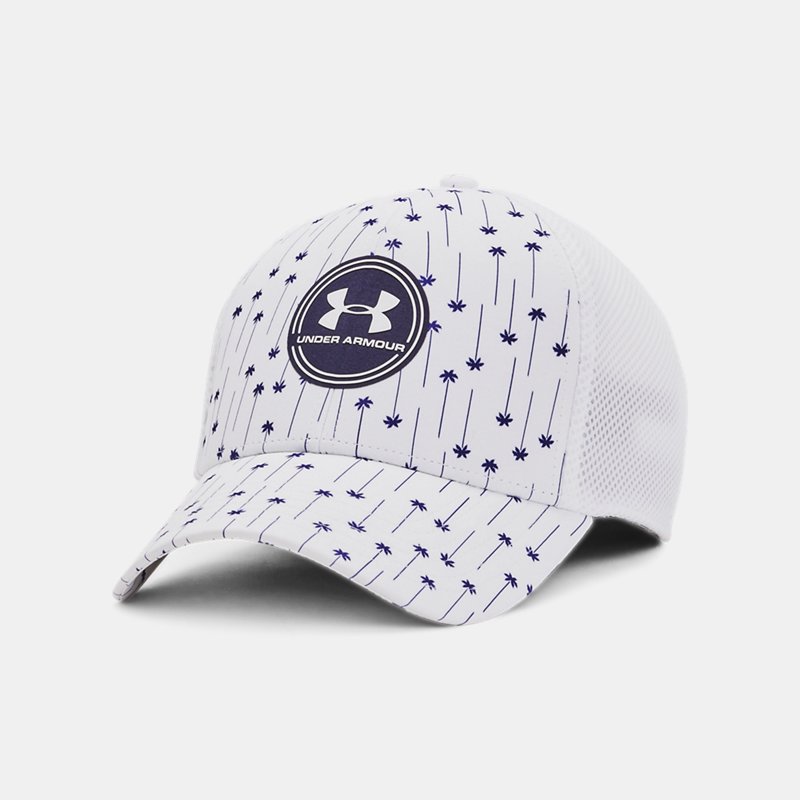 Image of Under Armour Men's Under Armour Iso-Chill Driver Mesh Cap White / Midnight Navy L/XL