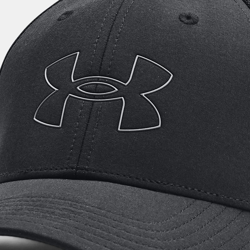 Men's  Under Armour  Iso-Chill Driver Mesh Adjustable Cap Black / Pitch Gray OSFM