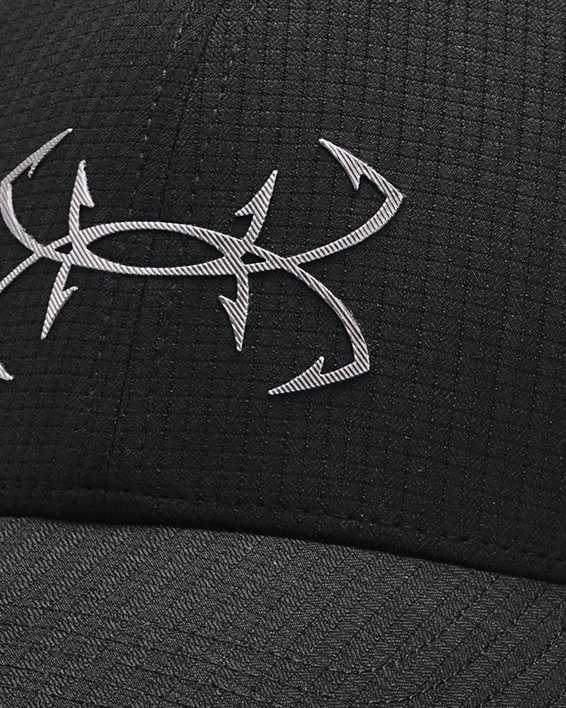 หมวกแก๊ป UA Iso-Chill Armourvent™ Fish Adjustable สำหรับผู้ชาย in Black image number 0