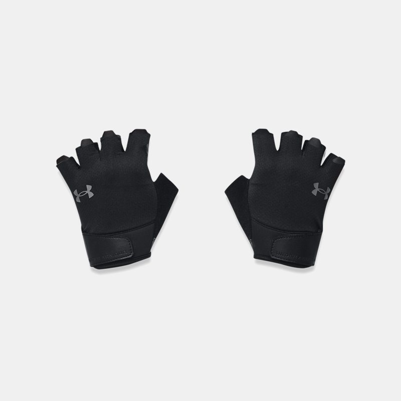 gants de training under armour pour homme noir / noir / pitch gris l