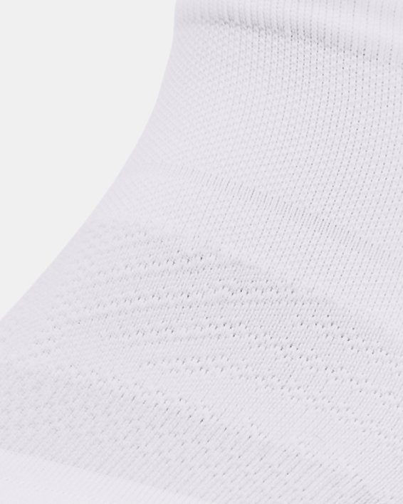 Lot de 2 paires de chaussettes invisibles UA Breathe Tab pour femme, White, pdpMainDesktop image number 1