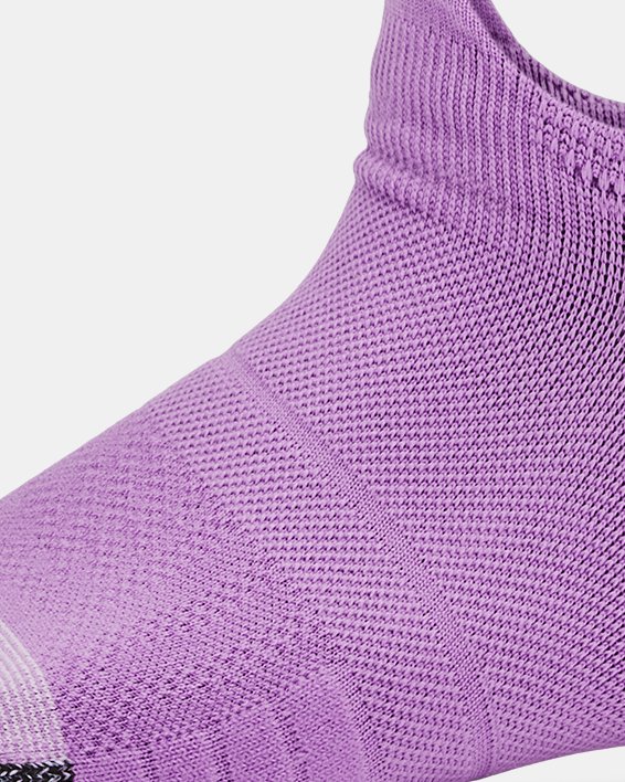 Women's UA Breathe 2-Pack No Show Tab Socks in Purple image number 3