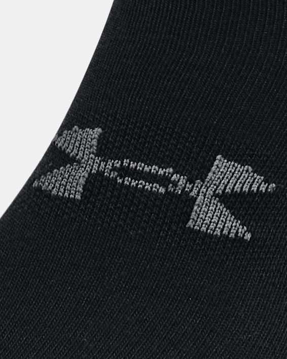 Unisex UA Essential 6-Pack No Show Socks in Black image number 1