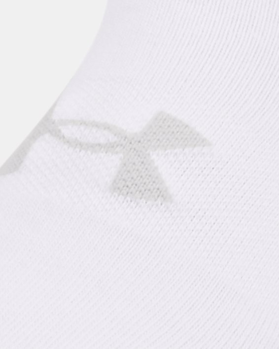 Chaussettes invisibles UA Essential pour enfant (lot de 6 paires), White, pdpMainDesktop image number 1