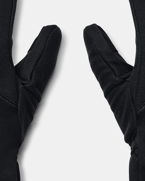 Women's UA Storm Fleece Geo Gloves, Black, pdpMainDesktop image number 0