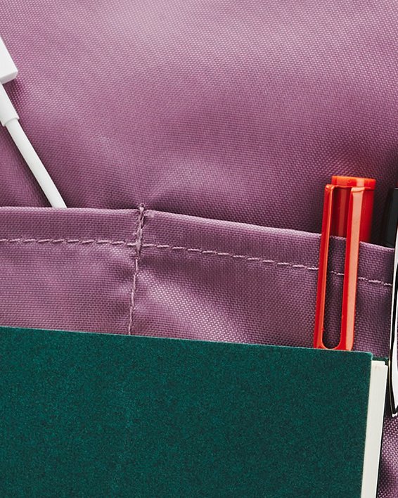 Damen UA Hustle Signature Rucksack, Purple, pdpMainDesktop image number 1