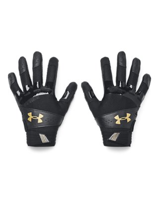 Clearance black and gold under armour batting gloves Top Sale