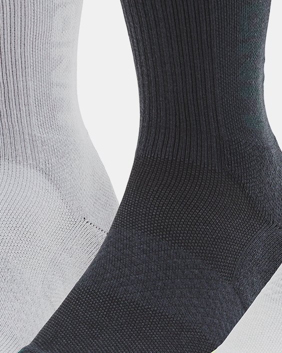 Unisex UA 3-Maker 3-Pack Mid-Crew Socks in Gray image number 0