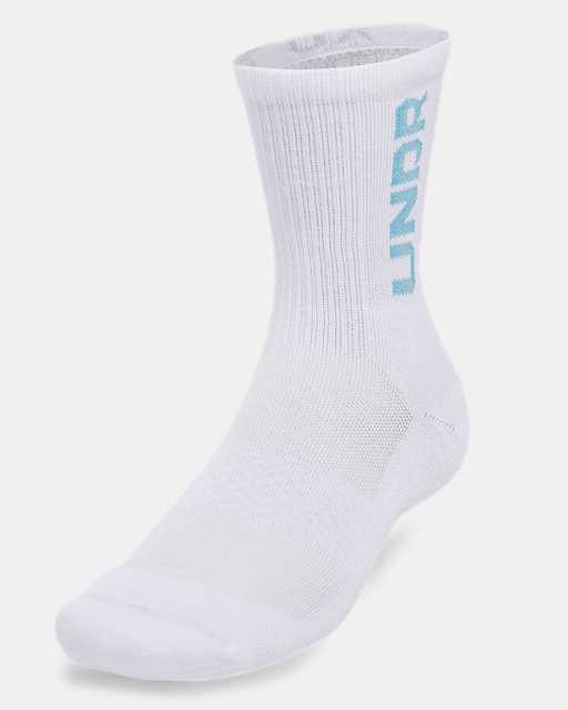 Lot de 3 paires de chaussettes mi-hautes UA 3-Maker unisexes Lot de 3 paires de chaussettes mi-hautes UA 3-Maker unisexes